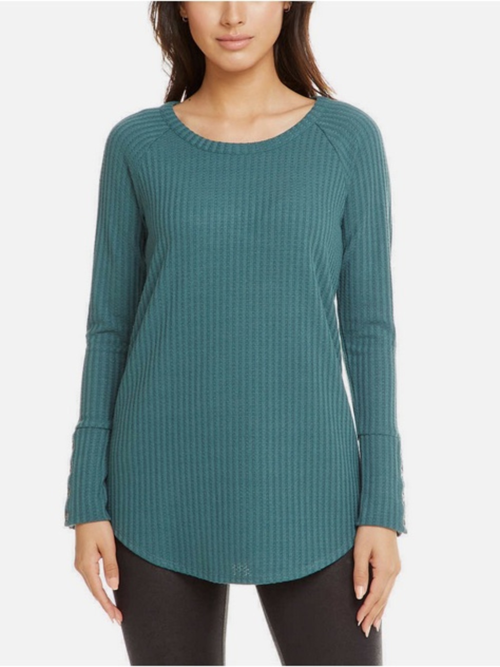 Chaser waffle knit thermal top